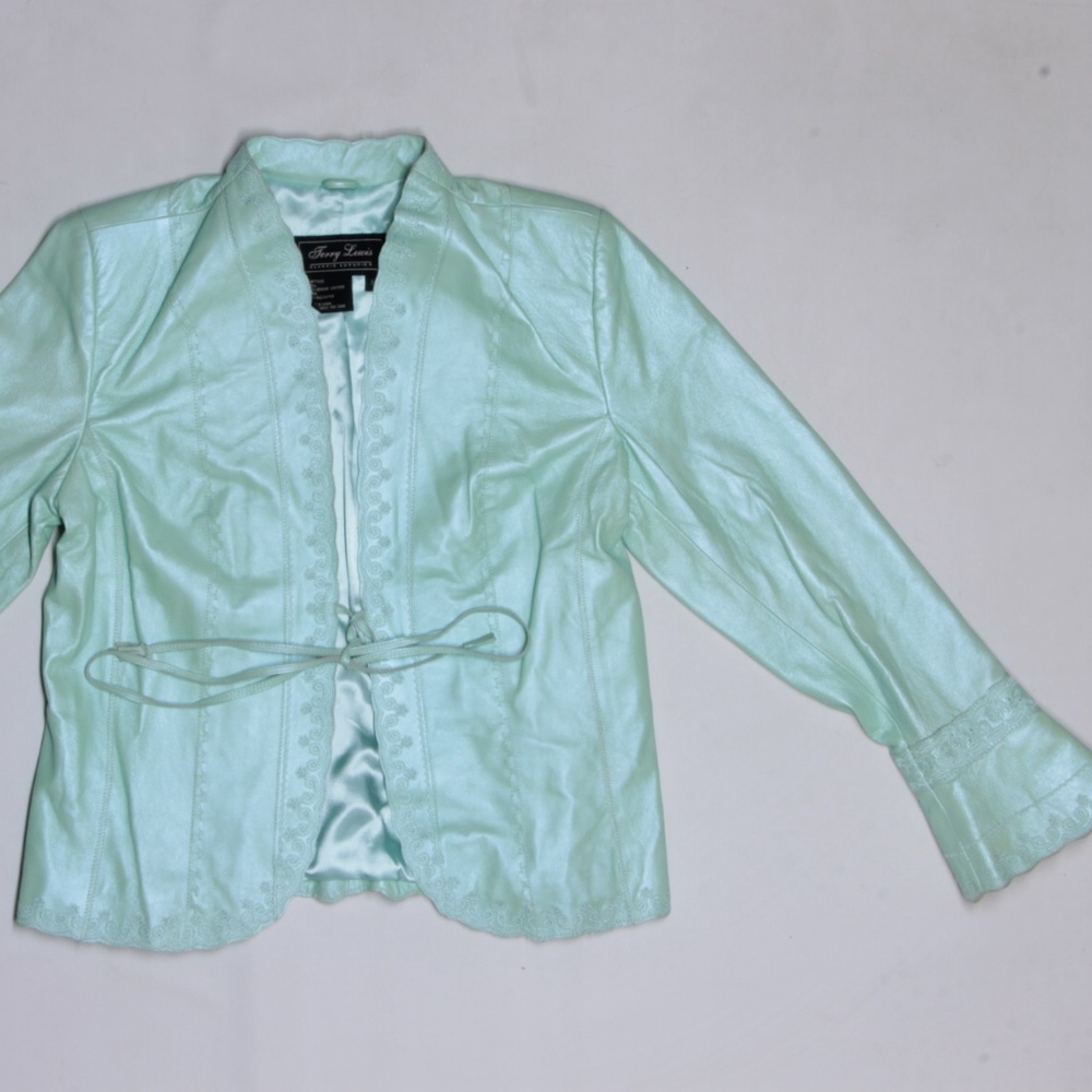 Terry Lewis Green Leather Jacket S